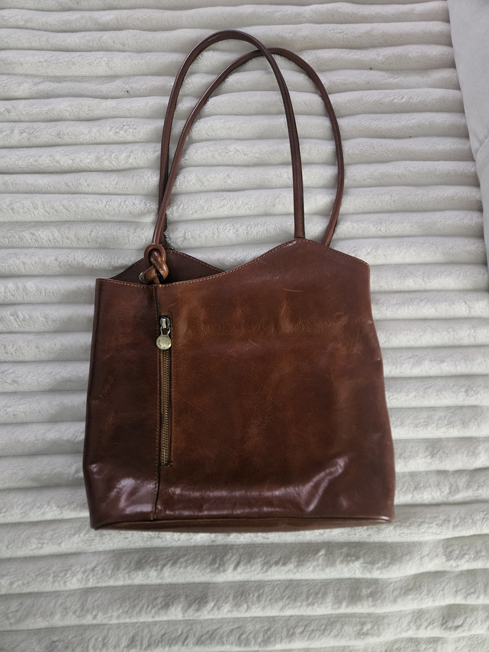 Vera Pelle Authentic Leather Tote Bag